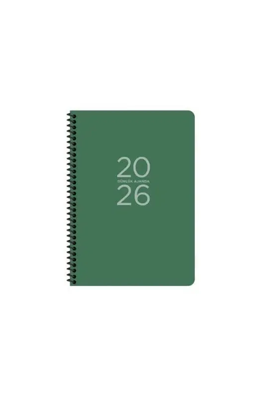 Keskin Color 17x24 Spiralli Günlük Ajanda Yeşil 600163-99 (2026)