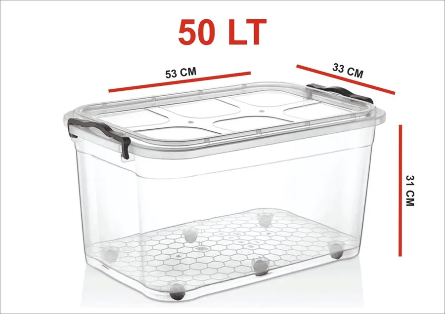 Merdem 50 Lt Saklama Kabı Tekerlekli No:9 Mrd019