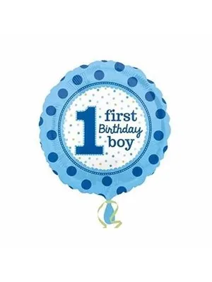 Nedi 18" 1 Fırst Bırthday Boy\gırl Mavi\pembe Folyo Balon 0052