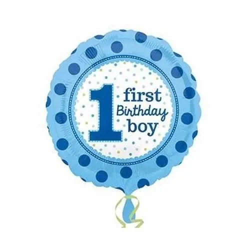 Nedi 18" 1 Fırst Bırthday Boy\gırl Mavi\pembe Folyo Balon 0052