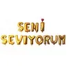 Nedi Seni Seviyorum Folyo Balon Gold\kırmızı R0086