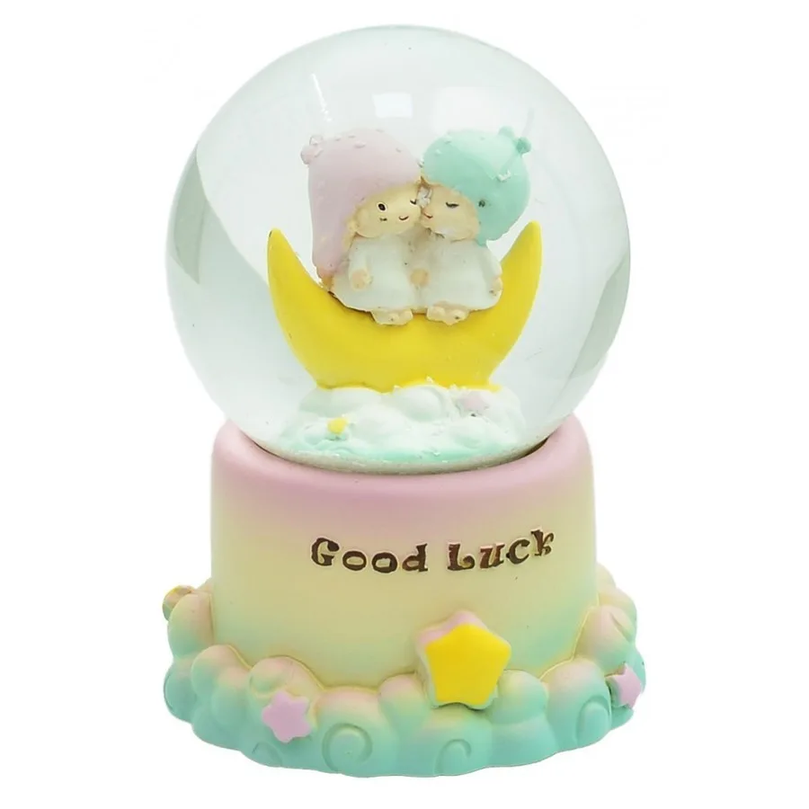 Taros Kar Küresi Orta Boy Good Luck Işıklı 6494