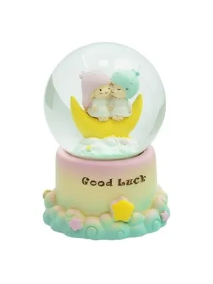 Taros Kar Küresi Orta Boy Good Luck Işıklı 6494