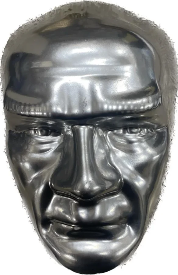 Atatürk Maskı 26 Cm Polyester Gümüş Renk