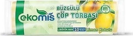 Ekomis 65x70 Cm Büyük Boy Çöp Poşeti 10"lu Kokulu 1312353