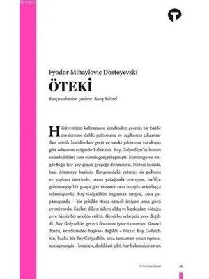 Öteki - Turkuvaz Kitap Yayınları