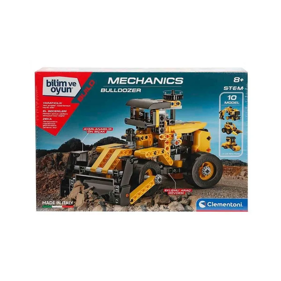 Clementoni Bilim ve Oyun - Mekanik Laboratuvarı Buldozer Cle-64958