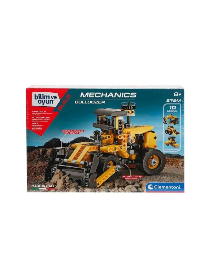 Clementoni Bilim ve Oyun - Mekanik Laboratuvarı Buldozer Cle-64958
