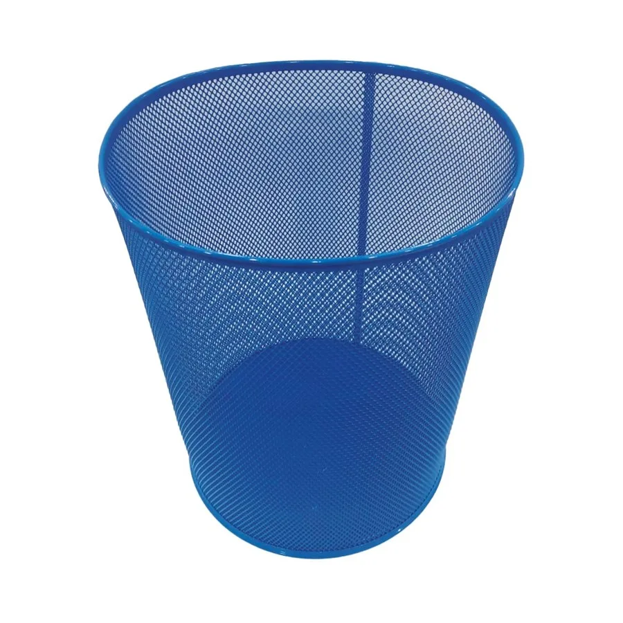 Mas Çöp Kovası Metal Tam Delikli 10 Lt B.mavi 854