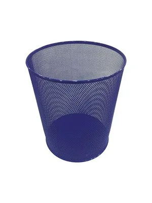 Mas Çöp Kovası Metal Tam Delikli 10 Lt B.mavi 854