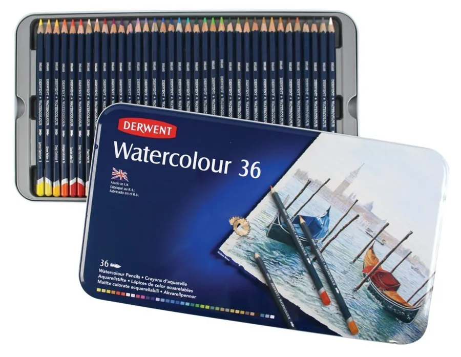 Derwent Kuru-suluboya Kalemi (watercolour) 36"lı Teneke Kutu Dw32885