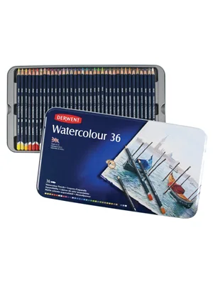 Derwent Kuru-suluboya Kalemi (watercolour) 36"lı Teneke Kutu Dw32885