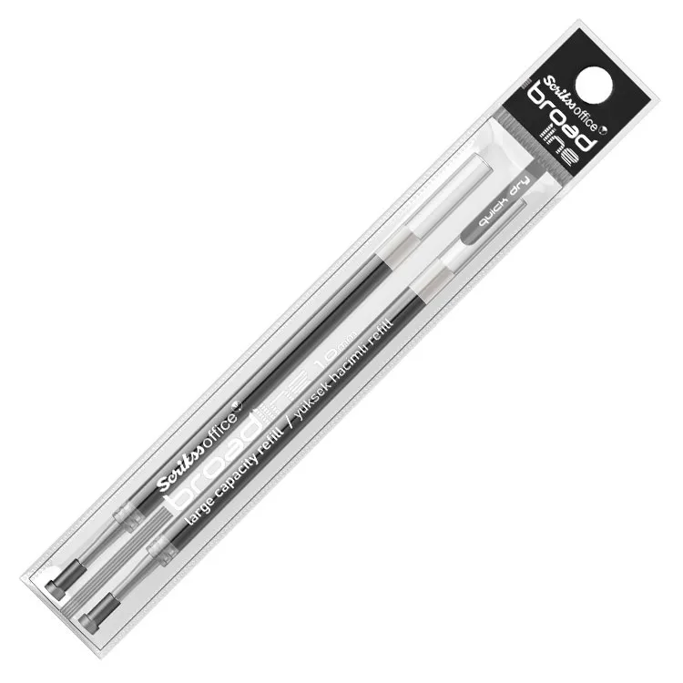 Scrikss 1.0 Mm Broadline Jel Kalem Refili Siyah 2"li