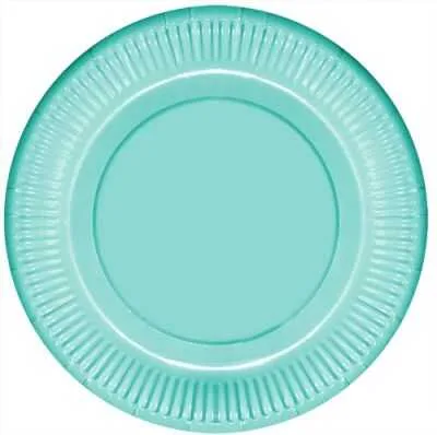 Nedi 22 Cm Karton Tabak 8 Li Düz Makaron Su Yeşili 84523