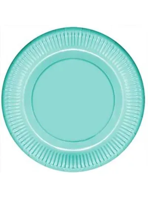 Nedi 22 Cm Karton Tabak 8 Li Düz Makaron Su Yeşili 84523