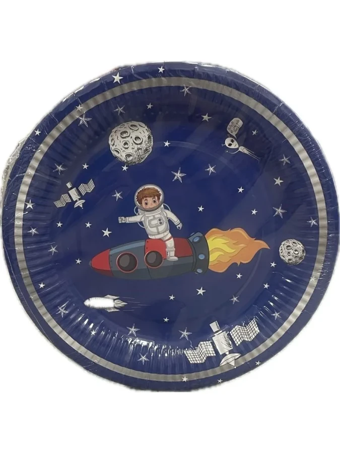 Nedi 22 Cm Karton Tabak 8 Li Uzay ve Astronot 52395