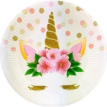 Nedi 22 Cm Karton Tabak 8 Li Unicorn 58963