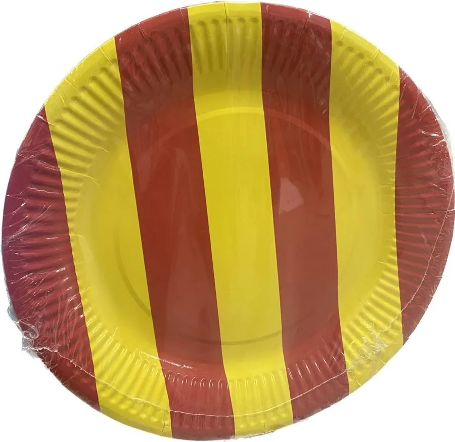Nedi 22 Cm Karton Tabak 8 Li Sarı-kırmızı 38910