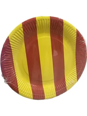 Nedi 22 Cm Karton Tabak 8 Li Sarı-kırmızı 38910