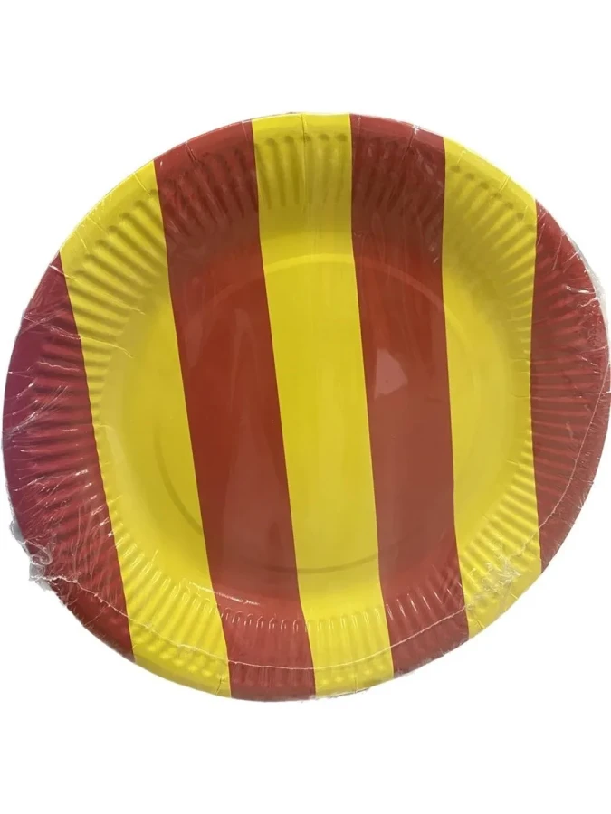 Nedi 22 Cm Karton Tabak 8 Li Sarı-kırmızı 38910