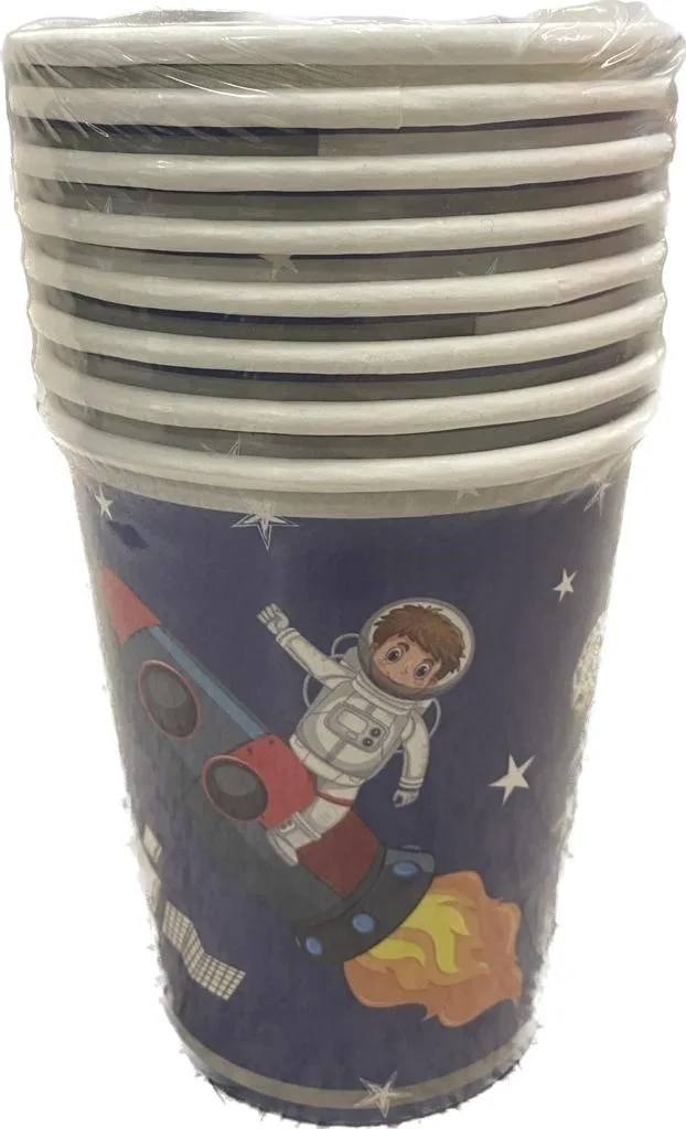 Nedi Karton Bardak 8"li Uzay ve Astronot 52393