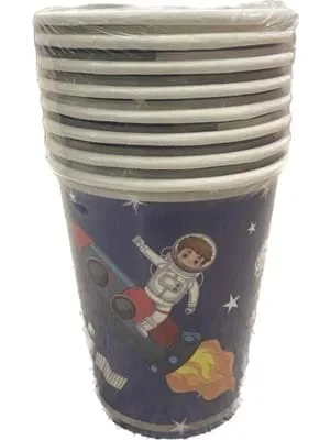 Nedi Karton Bardak 8"li Uzay ve Astronot 52393