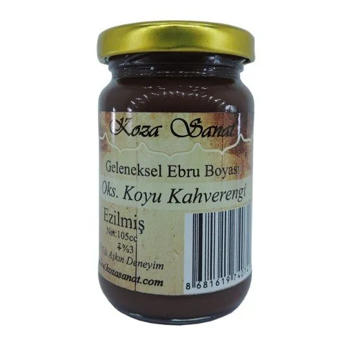 Koza 105 Cc Ebru Boyası Oksit Koyu Kahve Gln-406