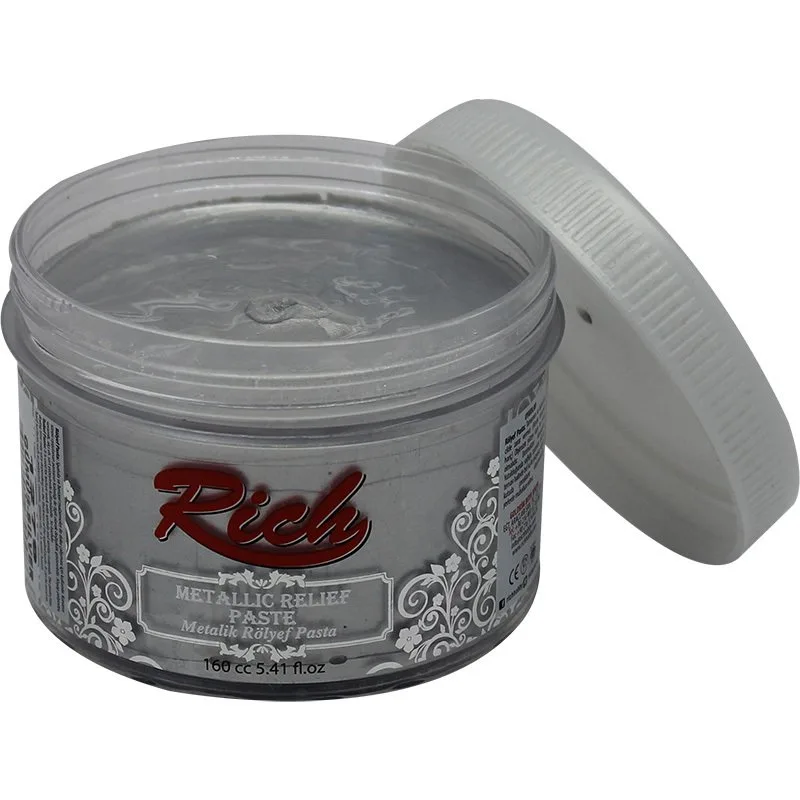 Rich 150 Cc Rölyef Pasta Metalik Gümüş 1279