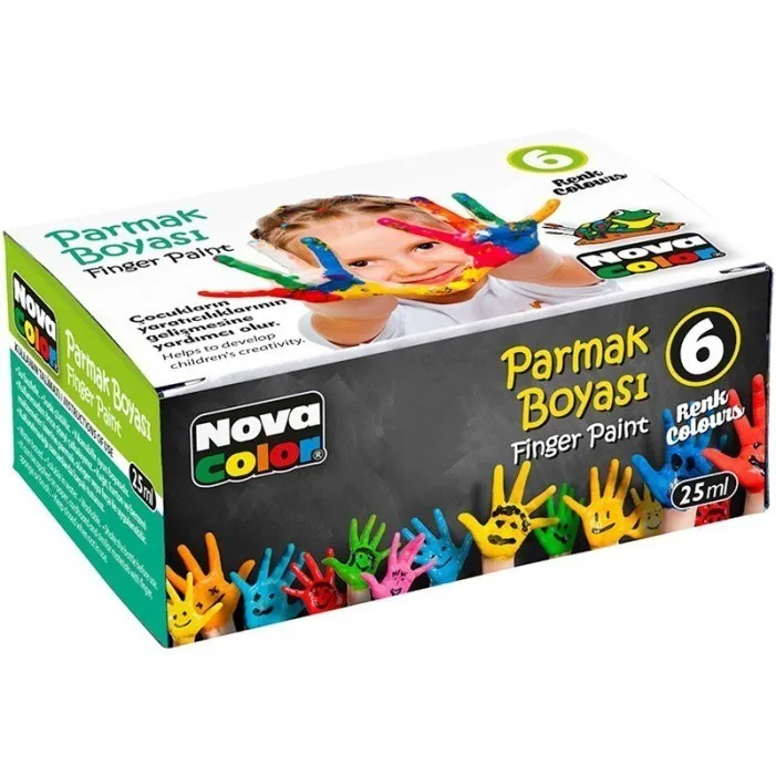 Nova Color 25 Ml Parmak Boyası 6 Renk Nc-138