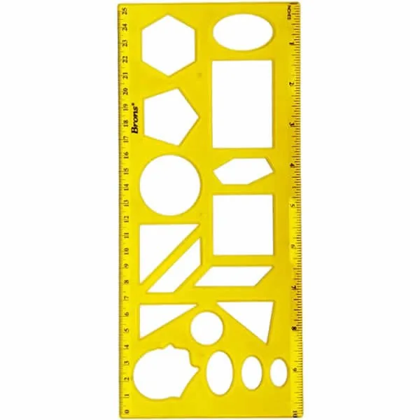 Brons 25 Cm Geometri Şablonu Br-229