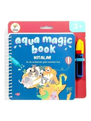 Lino Aqua Magic Book(sihirli Boyama Kitabı)-kıtalar Tfl-1001