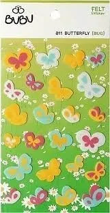 Bubu Lüks Keçe Sticker Kelebekler Bubu-ls0036