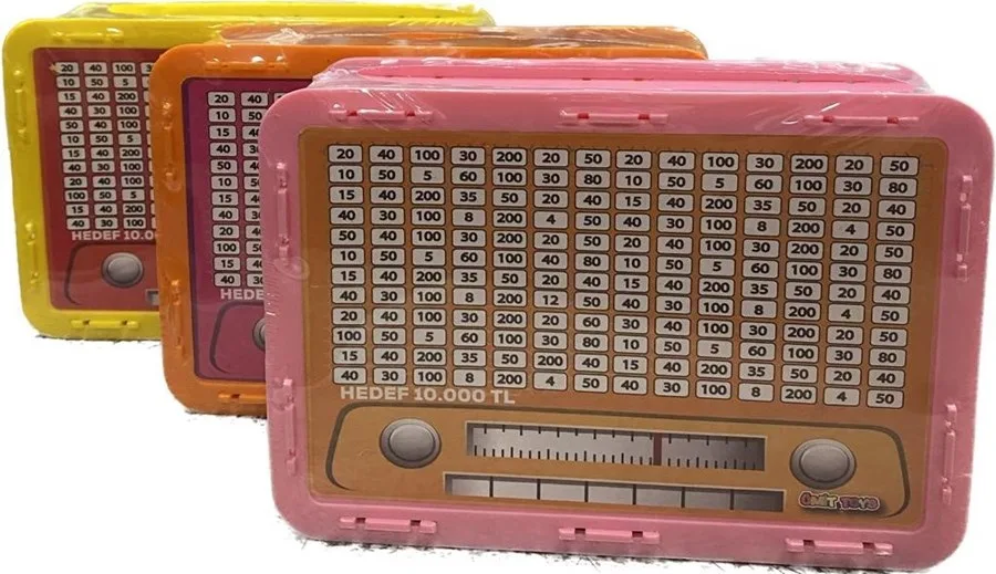 Elif Nostaljik Radyo Plastik Hedef Kumbara M.renkler
