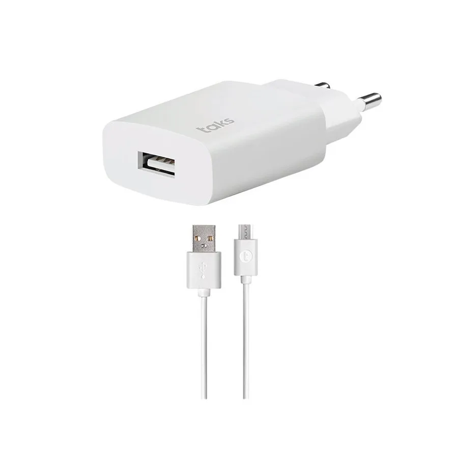 Taks 5ts01mb-d Micro Usb To Usb-a Seyahat Şarj Aleti Beyaz