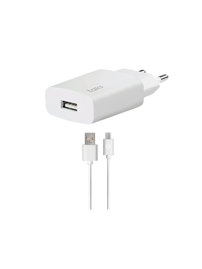 Taks 5ts01mb-d Micro Usb To Usb-a Seyahat Şarj Aleti Beyaz