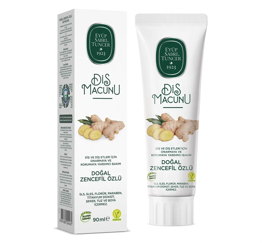 Eyüp Sabri Tuncer 90 Ml Diş Macunu Doğal Zencefil Özlü