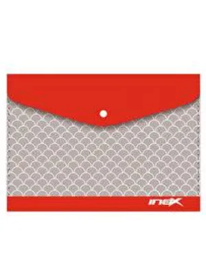 İnox A4 Laminasyonlu Çıtçıtlı Dosya Renkli Şeffaf 09599