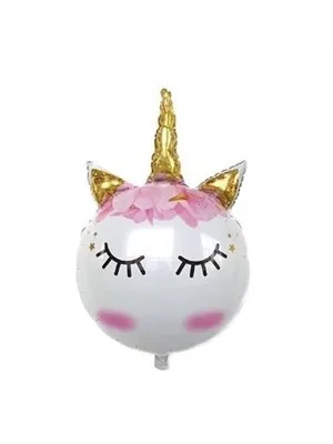 Rps 36" Folyo Balon Unicorn Eyelash Gold 9772