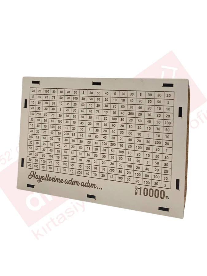 Aka Mdf Ahşap Hedef Kumbara (10000 Tl)