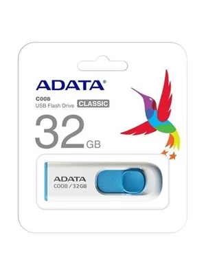 Adata C800-32gb Usb 2.0 Classic Beyaz-mavi Flash Bellek