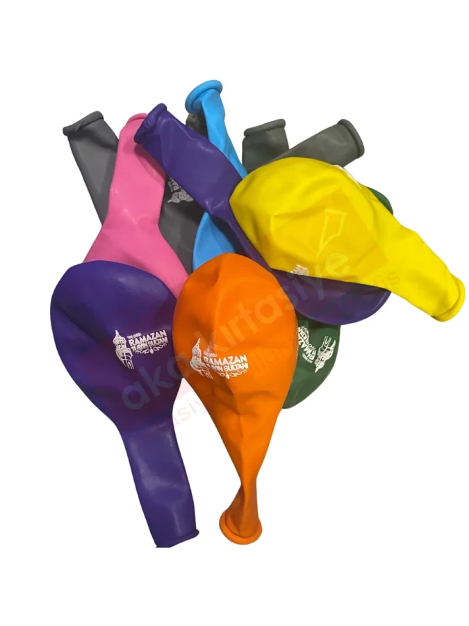 Nedi Party Marty Baskılı Balon Hoşgeldin Ramazan 10 Lu Pm-12396