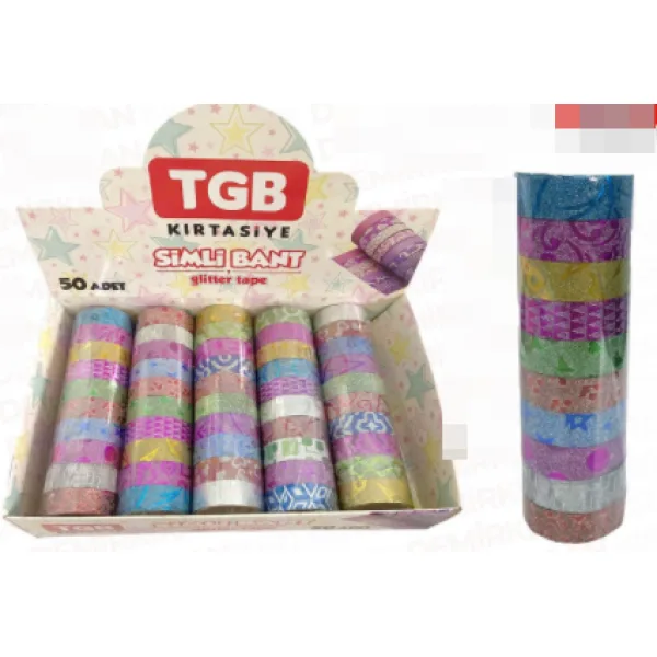 Elif Renkli Desenli Bant 10"lu Tgb-2554