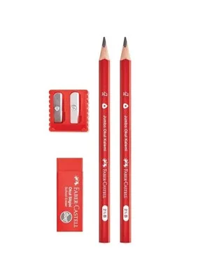 Faber Castell Jumbo Okul Seti ( Kalem-silgi-kalemtraş) 5244000025