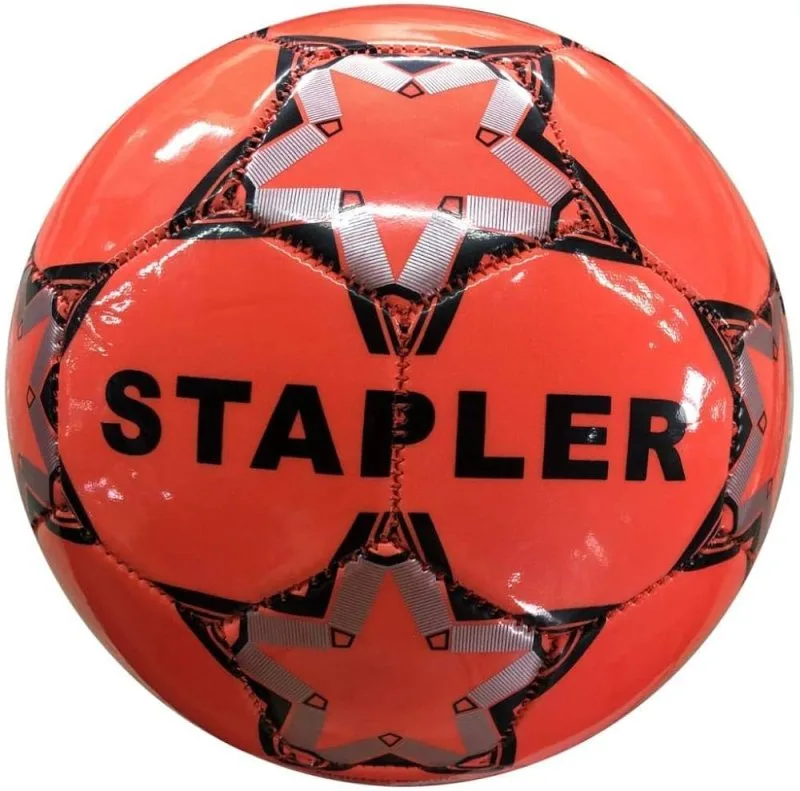 Delta Stapler Futbol Topu No:5 Fosforlu Kırmızı