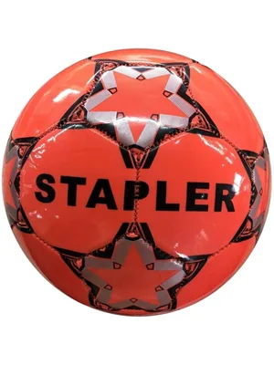 Delta Stapler Futbol Topu No:5 Fosforlu Kırmızı