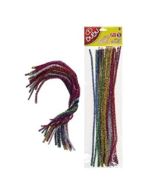 Bubu 30 Cm Simli Şönil Renkli 25"li Bu-bu00106