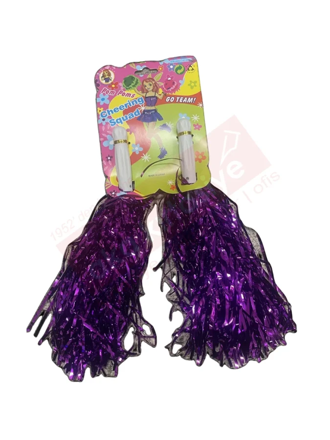 Vagon Ponpon Metalik Mor(macenta) 2"li 4092