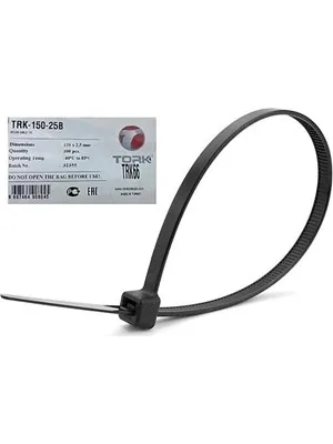 Tork Trk-150x2.5mm 100lü Beyaz Kablo Bağı