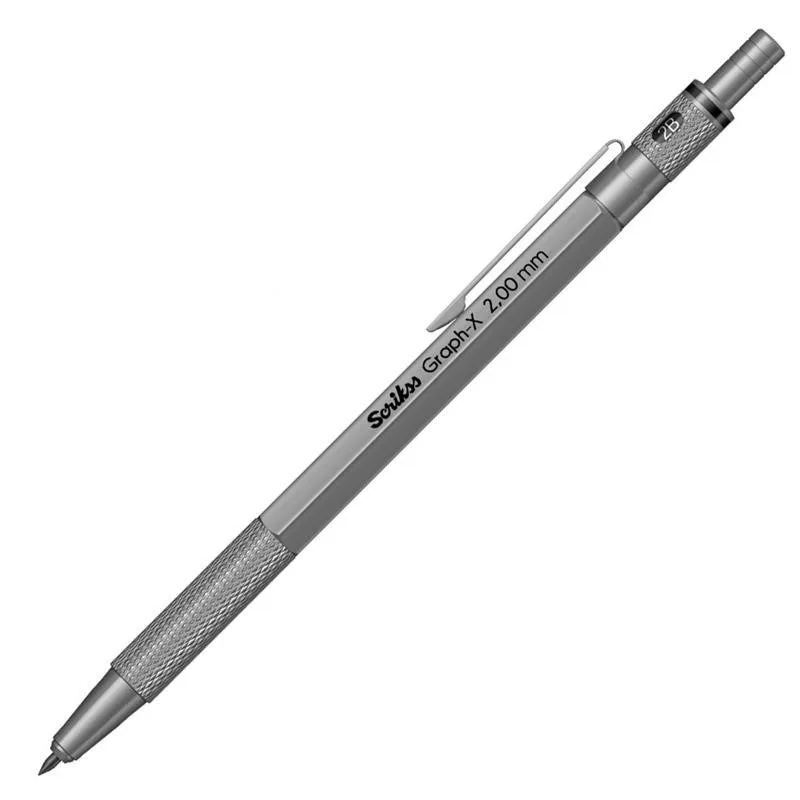 Scrikss Graph-x Metal Versatil Kalem 2 Mm Gümüş Gri