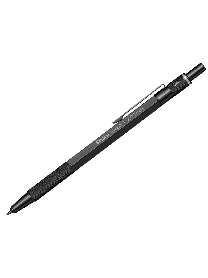 Scrikss Graph-x Metal Versatil Kalem 2 Mm Mat Siyah